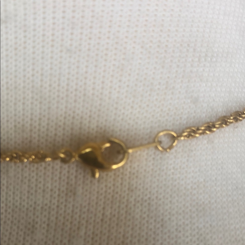 Elegant Gold and crystal ball Pendant Necklace - Picture 3 of 3